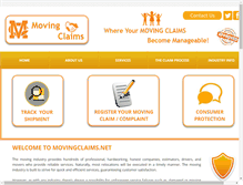 Tablet Screenshot of movingclaims.net
